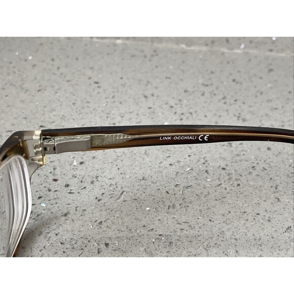 LINK OCCHIALI Eyeglasses Frames ONLY LINK3137 C45 50-17-140 Brown Crystal - Picture 7 of 14
